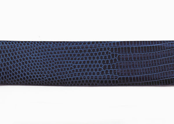 Royal Blue Custom Java Lizard Belt Strap