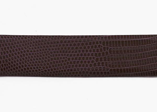 Burgundy Custom Java Lizard Belt Strap