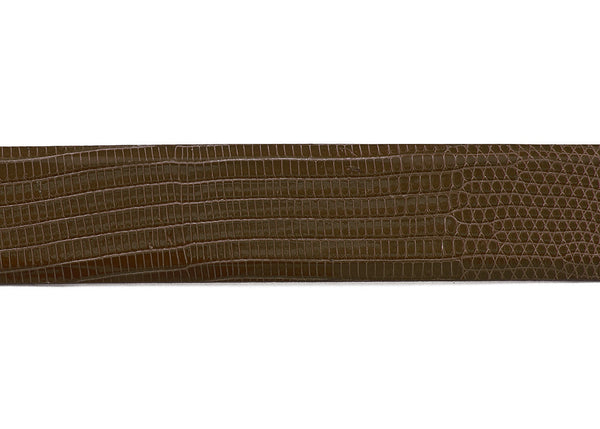 Brown Custom Java Lizard Belt Strap