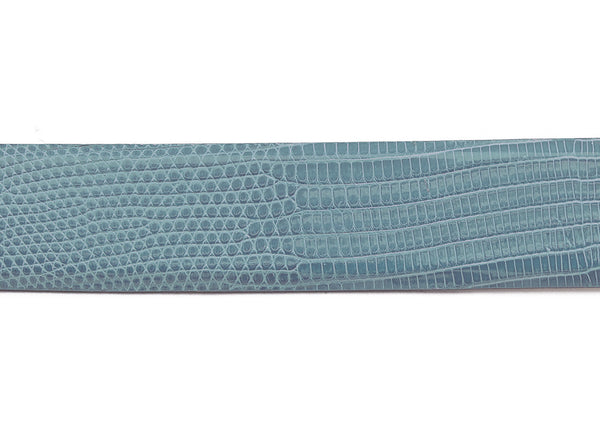 Baby Blue Custom Java Lizard Belt Strap
