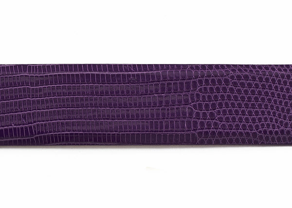 African Violet Custom Java Lizard Belt Strap