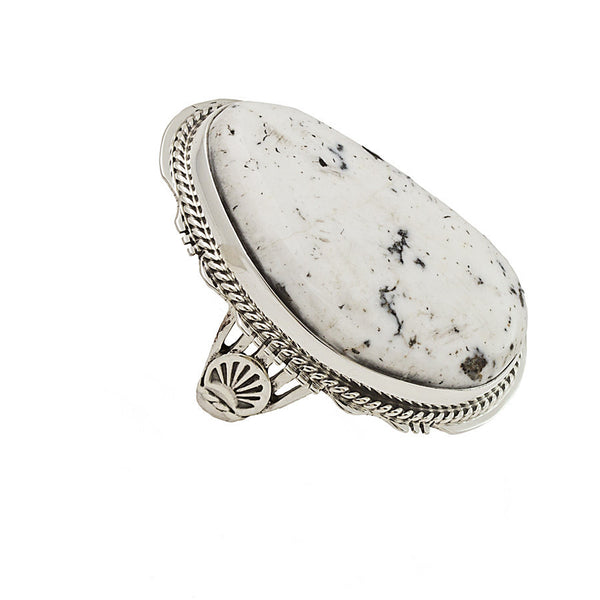White Buffalo Ring SIZE 8