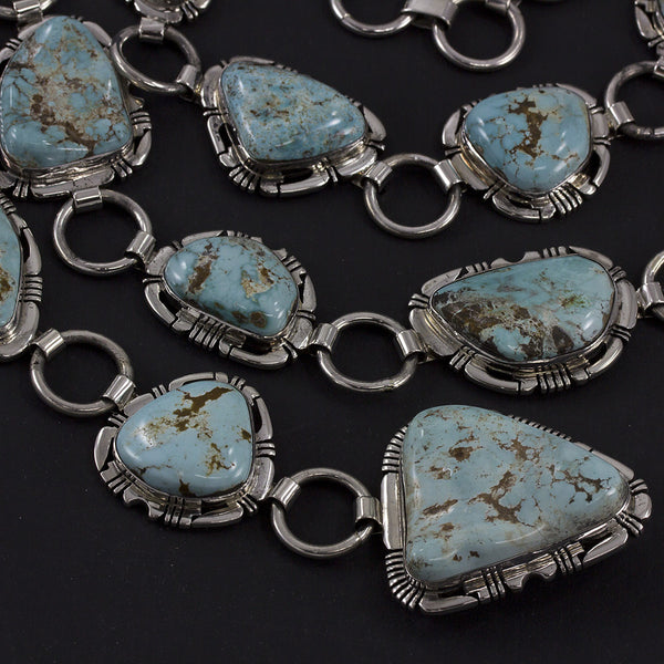 Rare Dry Creek Mine Sacred Buffalo Sterling Silver Concho Belt