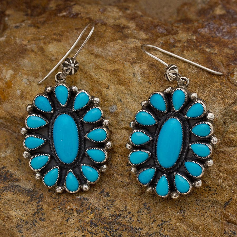 Don Lucas Sleeping Beauty Turquoise Earrings