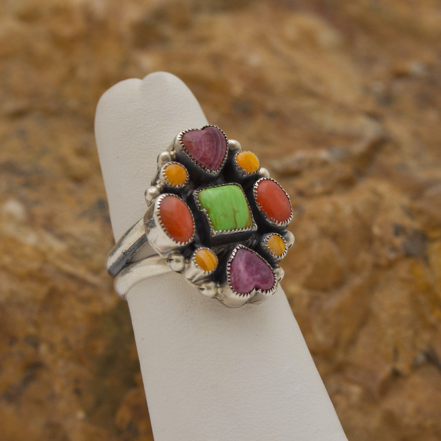 Don Lucas Multi-Stone Ring Size 6.5