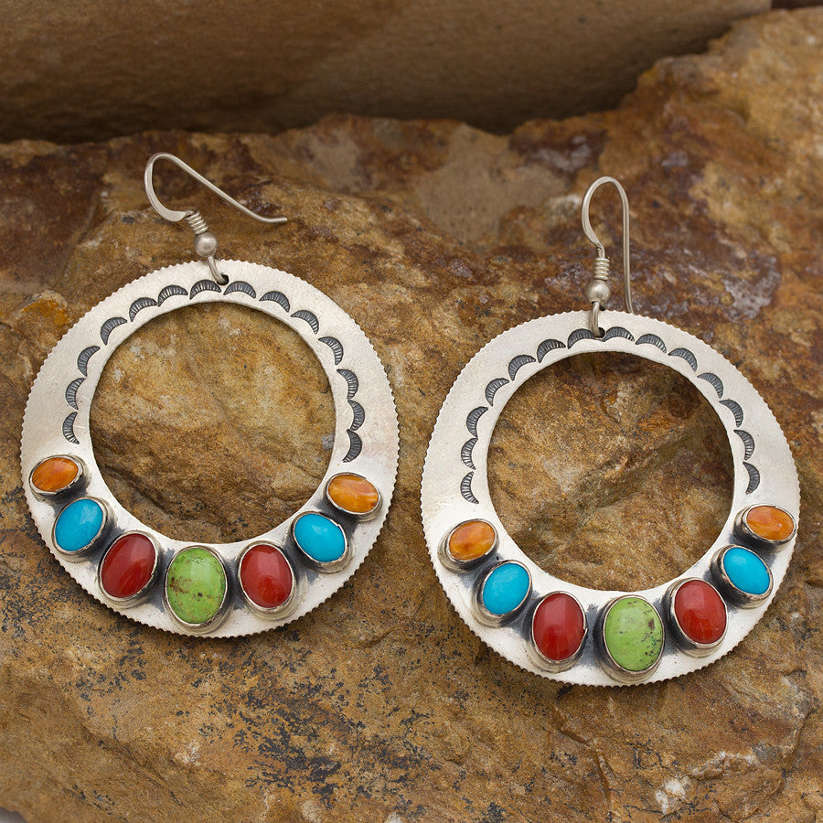 Don Lucas Multistone Earrings