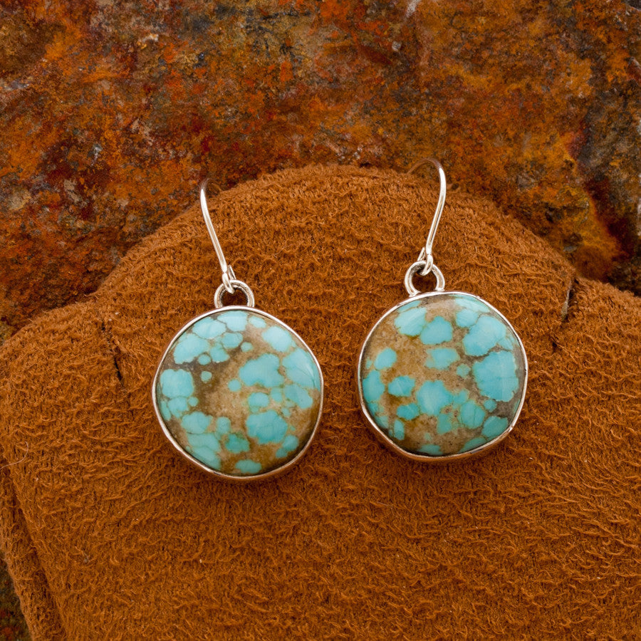 Number 8 Turquoise Earrings
