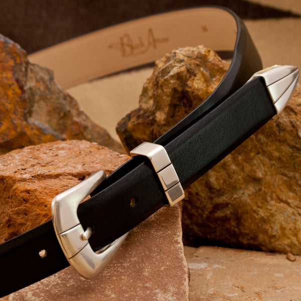 Black Toro Buffalo Belt Strap With Buckle