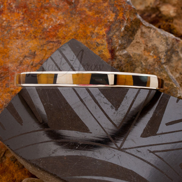 David Rosales Kayenta Witful Inlaid Sterling Silver Bracelet