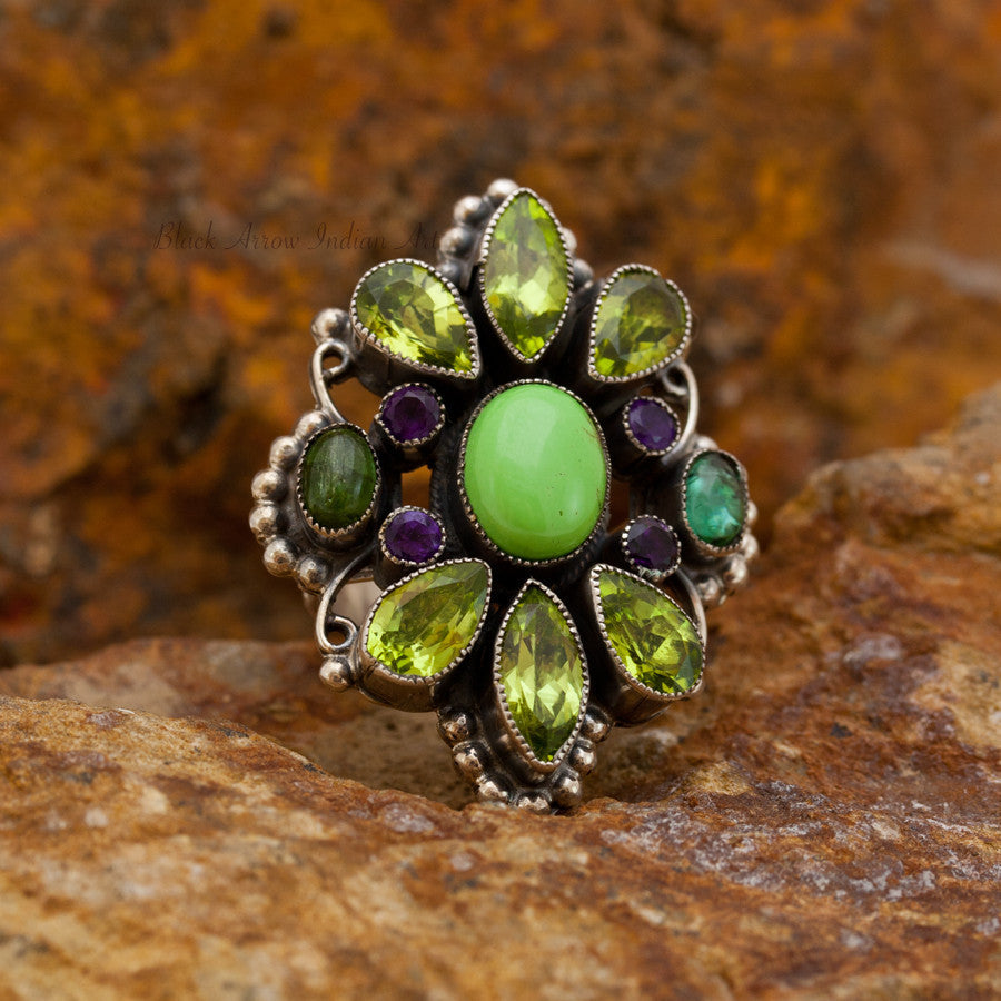 Leo Feeney Gaspeite Sterling Silver Ring