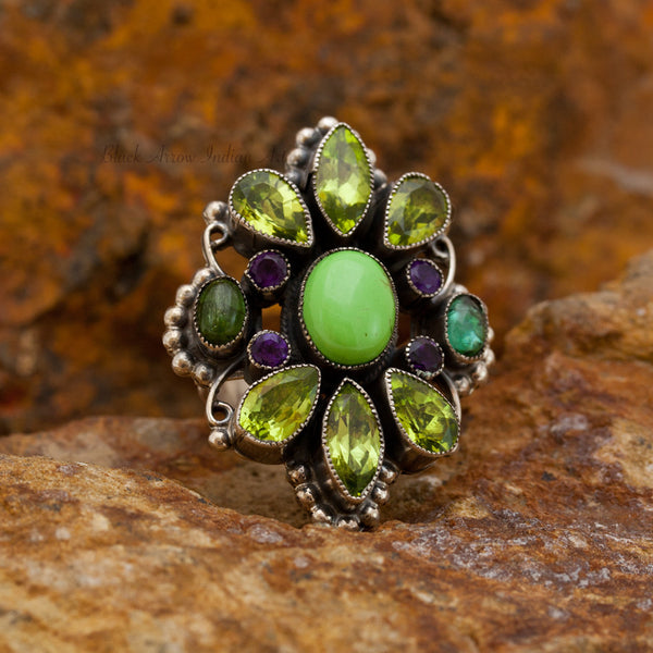 Leo Feeney Gaspeite Sterling Silver Ring