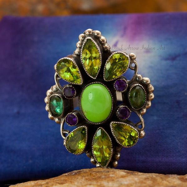 Leo Feeney Gaspeite Sterling Silver Ring
