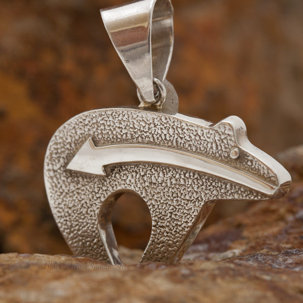David Rosales Shalako Inlaid Sterling Silver Pendant