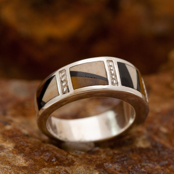 David Rosales Kayenta Horizon Inlaid Sterling Silver Ring