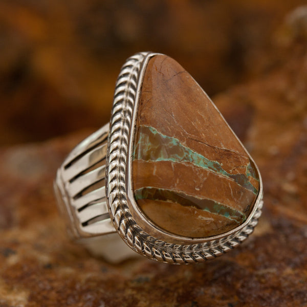 Boulder Turquoise Ring SIZE 8