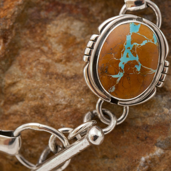 Boulder Turquoise Queen Toggle Bracelet