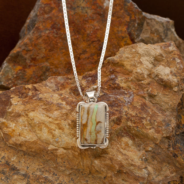 Boulder Turquoise Emerson Sterling Silver Pendant