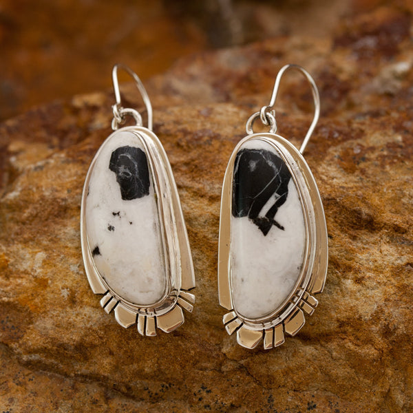 White Buffalo Crete Earrings