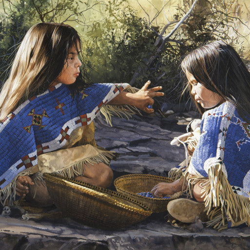 "Sharing the Berries" by Ray Swanson