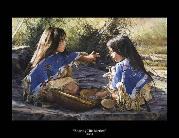"Sharing the Berries" by Ray Swanson