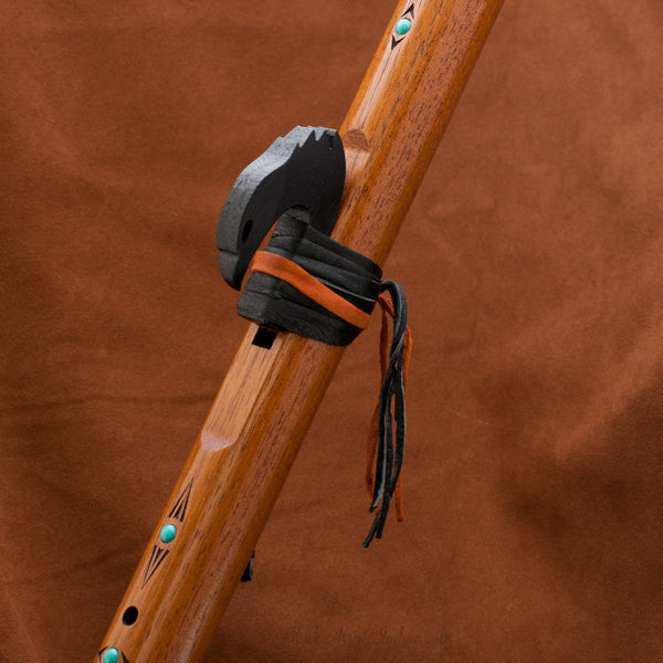 Odell Borg Spanish Cedar w/Turquoise Sparrow Hawk Flute in Key of A