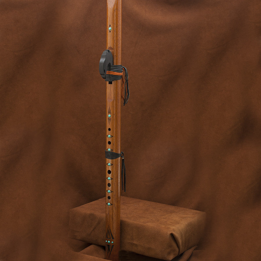 Odell Borg Spanish w/Turquoise Red Tail Hawk Flute in Key of G