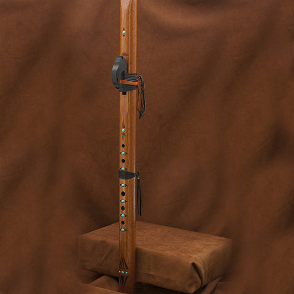 Odell Borg Spanish w/Turquoise Red Tail Hawk Flute in Key of G