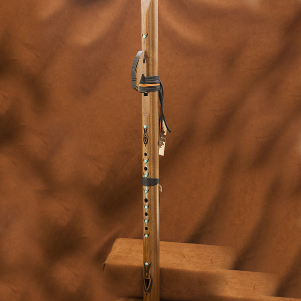 Odell Borg Walnut w/Turquoise Golden Eagle Flute in Key of F#
