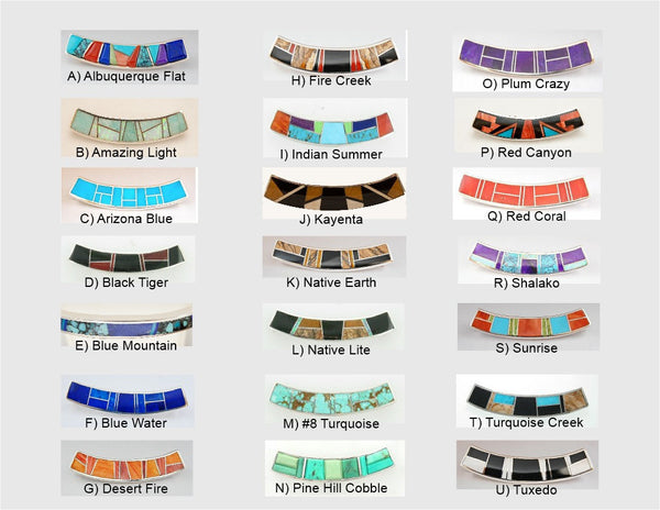 David Rosales Indian Summer Cobble Inlaid Sterling Silver Pendant