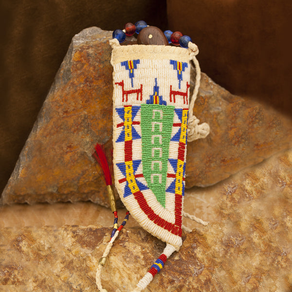 Dave Brush Lakota Sioux Deer Farm Blade and Sheath