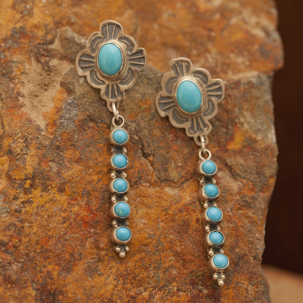 Don Lucas Sleeping Beauty Turquoise Earrings