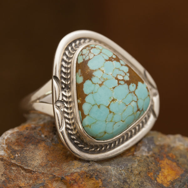 Number 8 Turquoise Ring  SIZE 6.5
