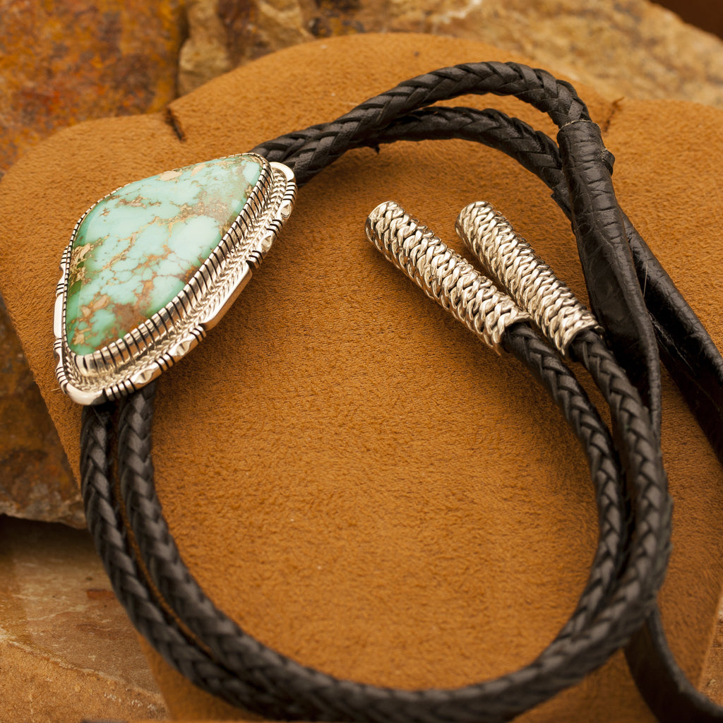 Royston Turquoise Sterling Silver Bolo Tie
