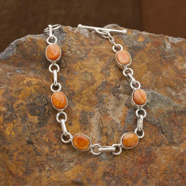 Orange Spiny Oyster Bracelet
