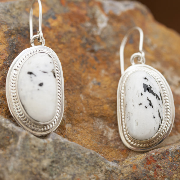 White Buffalo Earrings