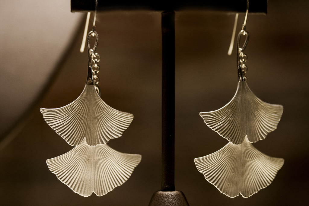 Rebecca Hook Ginkgo Earrings